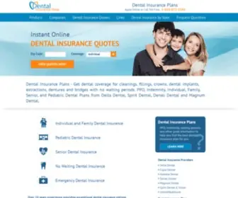 Dentalinsuranceshop.com(Dental Insurance Plans) Screenshot