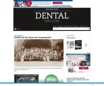 Dentalmagazin.de(News aus Zahnmedizin und Praxismanagement) Screenshot