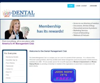 Dentalmanagementclub.com(Dental Management Club) Screenshot