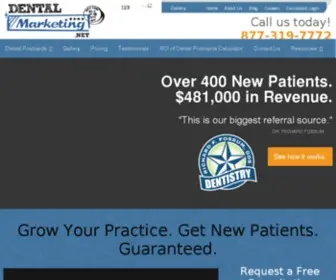Dentalmarketing.net(Dental Marketing) Screenshot
