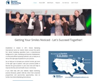 Dentalmarketinginternational.com(The World's Best Dental Marketing Company) Screenshot