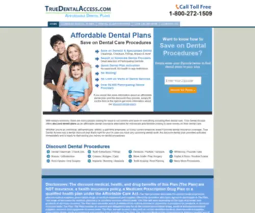 Dentalplanspennsylvania.com(Affordable Dental Plans for Individuals) Screenshot