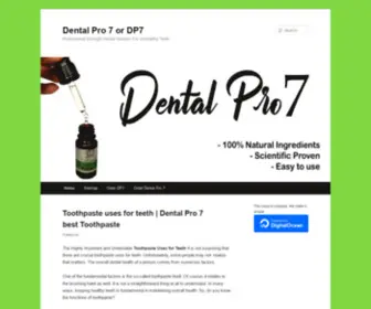 Dentalpro7.us(Dental Pro 7) Screenshot