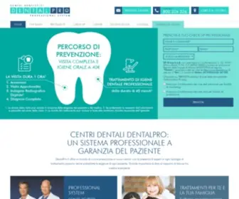 Dentalpro.it(Dentisti e Cure Odontoiatriche all'Avanguardia) Screenshot