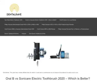 Dentalrave.com(Best Electric Toothbrush Reviews) Screenshot