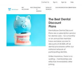 Dentalsave.com(Dental Plans) Screenshot