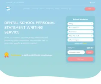 Dentalschoolpersonalstatement.com(Writing Dental School Personal Statement) Screenshot