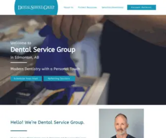 Dentalservicegroup.ca(Oral Surgery Services Alberta) Screenshot