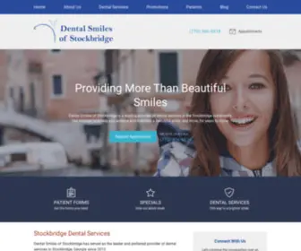 Dentalsmilesofstockbridge.com(Dentist in Stockbridge GA) Screenshot