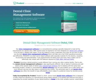 Dentalsoftwaredubai.com(Dental Clinic Management Software Dubai) Screenshot