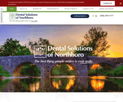 Dentalsolutionsofnorthboro.com(Dental Solutions of Northborough) Screenshot