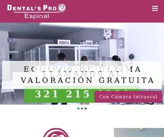 Dentalspro.com(Dental´s Pro Espinal) Screenshot