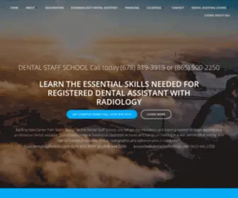 Dentalstaffschool.com(Now Enrolling for the Winter 2013 Dental Assisting Course) Screenshot