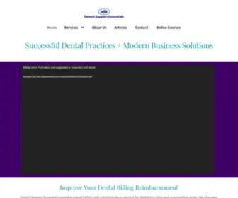 Dentalsupportessentials.com(Ohio Dental Billing & Front Desk Support) Screenshot