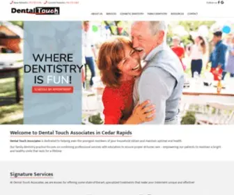 Dentaltouch.com(Cedar Rapids Family Dentist) Screenshot