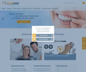 Dentaltrade-Zahnersatz.de(Günstiger Zahnersatz von hoher Qualität) Screenshot