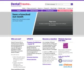 Dentaltrauma.co.uk(Dental Trauma UK) Screenshot