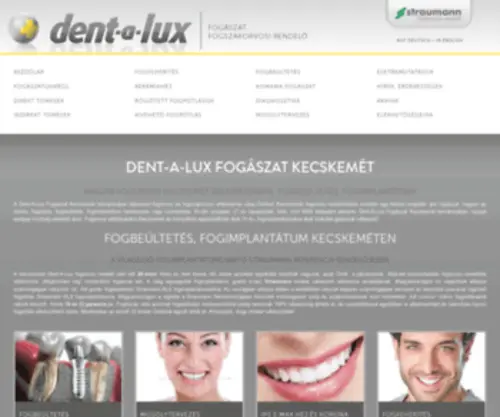 Dentalux.hu(Dentalux Fogászat Kecskemét) Screenshot