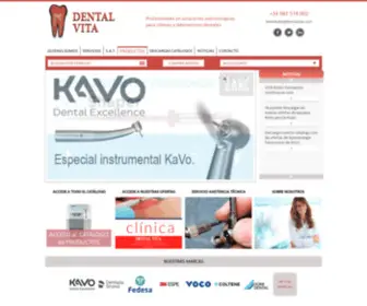 Dentalvita.com(Productos odontológicos para Clínicas y Laboratorios Dentales) Screenshot