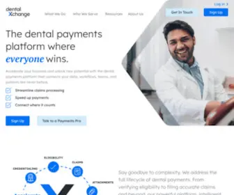 DentalXchange.com(The dental payments platform where everyone wins) Screenshot