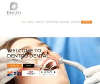 Dentcodental.com.au(Dentco Dental Services) Screenshot