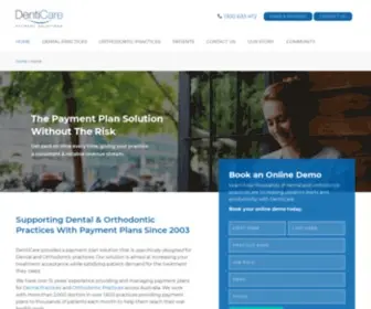 Denticarepaymentplans.com.au(The Payment Plan Solution For The Dental Industry) Screenshot