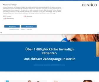 Dentico.de(Invisalign Zentrum Berlin) Screenshot