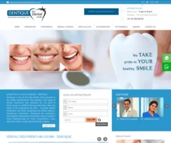 Dentiquecochin.com(Dental Clinic in Kochi(Cochin)) Screenshot