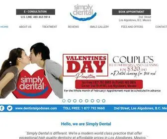 Dentistalgodones.com(Simply Dental) Screenshot