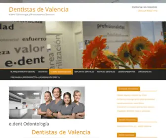 Dentistasdevalencia.es(E.dent Odontología) Screenshot