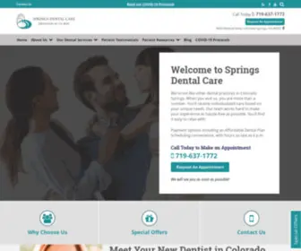 Dentistcoloradosprings.com(Colorado Springs Sedation Dentistry) Screenshot