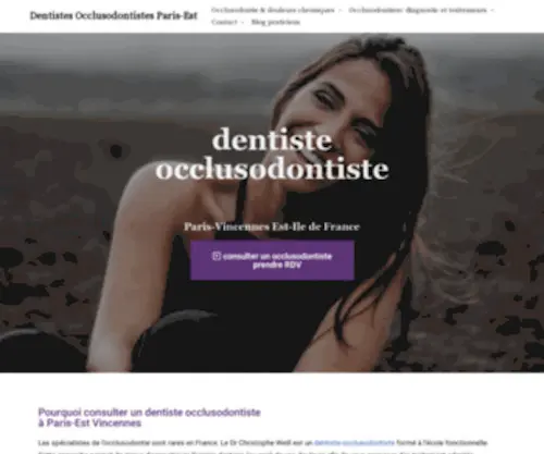 Dentistes-Occlusodontistes.fr(Consulter un occlusodontiste Paris) Screenshot