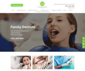 Dentistmankato.com(Madison Avenue Dental) Screenshot