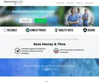 Dentistnet.com(Create an Ecommerce Website and Sell Online) Screenshot