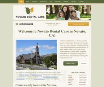 Dentistnovatoca.com(Novato Dentist) Screenshot