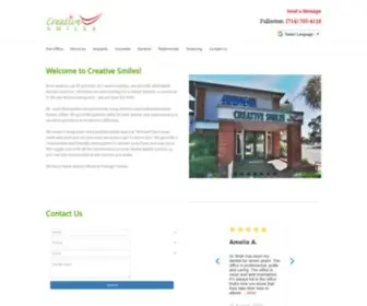 Dentistoforangecounty.com(Dental offices in Fullerton) Screenshot