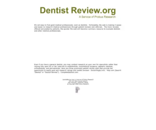 Dentistreview.org(Dentist Review) Screenshot