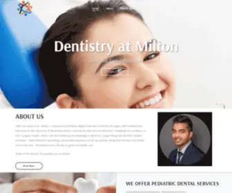 Dentistryatmilton.com(Dentistry at Milton) Screenshot