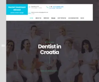 Dentists-Croatia.co.uk(Looking for dentist in Croatia) Screenshot