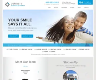 Dentistsofsouthpasadena.com(Dentist Office in South Pasadena) Screenshot