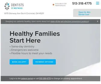 Dentistsofwestwood.com(Dentist Office in Cincinnati) Screenshot