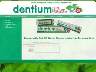 Dentiumtotalsolution.com(New Dentium Total Solution Toothpaste) Screenshot