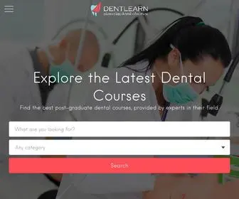 Dentlearn.co.uk(Post-Graduate Dental Courses for the whole team) Screenshot