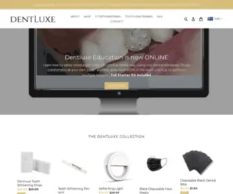 Dentluxe.com.au(Teeth Whitening & Tooth Gem Training & Wholesale Supplies Australia) Screenshot