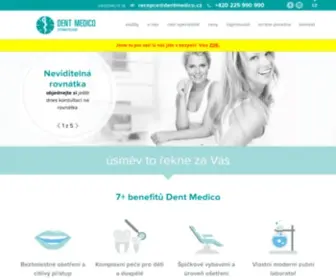 Dentmedico.cz(Zubní klinika) Screenshot