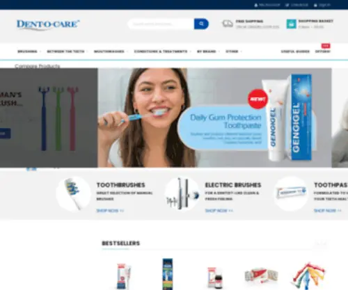 Dentocare.co.uk(Specialist UK Oral Care Company) Screenshot