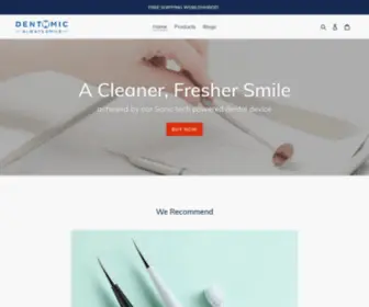 Dentomic.com(Our ultrasonic oral care device) Screenshot