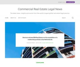 DentonsGlobalrealestate.com(Commercial Real Estate Legal News) Screenshot