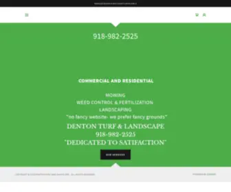 Dentonturf.com(Denton Turf and Landscape) Screenshot