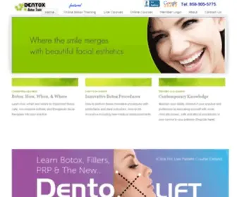 Dentox.com(Botulinum Toxins (Botox) Certification) Screenshot